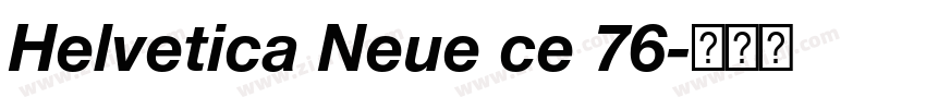 Helvetica Neue ce 76字体转换